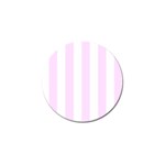 Vertical Stripes - White and Pale Thistle Violet Golf Ball Marker (10 pack)