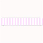 Vertical Stripes - White and Pale Thistle Violet Small Bar Mat