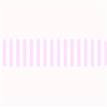 Vertical Stripes - White and Pale Thistle Violet Medium Bar Mat