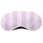 Vertical Stripes - White and Pale Thistle Violet Sleeping Mask