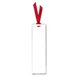 Vertical Stripes - White and Pale Thistle Violet Small Book Mark