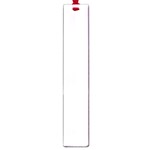Vertical Stripes - White and Pale Thistle Violet Large Book Mark
