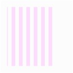 Vertical Stripes - White and Pale Thistle Violet Small Garden Flag (Two Sides)