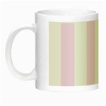 Vertical Stripes - White and Pale Thistle Violet Night Luminous Mug