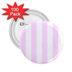 Vertical Stripes - White and Pale Thistle Violet 2.25  Button (100 pack)