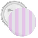 Vertical Stripes - White and Pale Thistle Violet 3  Button