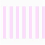 Vertical Stripes - White and Pale Thistle Violet 5  x 7  Photo Cards
