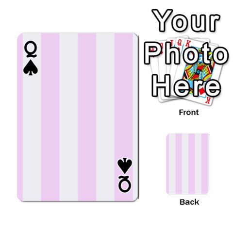 Queen Vertical Stripes Front - SpadeQ