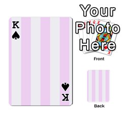 King Vertical Stripes Front - SpadeK