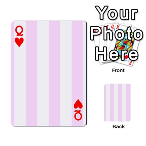 Queen Vertical Stripes Front - HeartQ