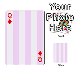 Queen Vertical Stripes Front - DiamondQ