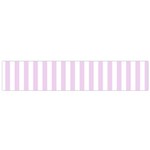 Vertical Stripes - White and Thistle Violet Flano Scarf (Small)