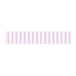 Vertical Stripes - White and Thistle Violet Flano Scarf (Mini)