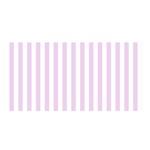 Vertical Stripes - White and Thistle Violet Satin Wrap