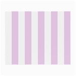 Vertical Stripes - White and Thistle Violet Small Glasses Cloth