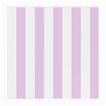 Vertical Stripes - White and Thistle Violet Medium Glasses Cloth