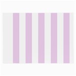 Vertical Stripes - White and Thistle Violet Large Glasses Cloth