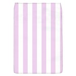 Vertical Stripes - White and Thistle Violet Removable Flap Cover (S)