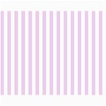 Vertical Stripes - White and Thistle Violet Collage 11  x 14 