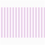 Vertical Stripes - White and Thistle Violet Collage 12  x 18 