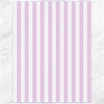 Vertical Stripes - White and Thistle Violet Canvas 12  x 16 