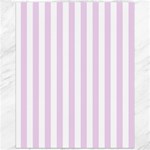 Vertical Stripes - White and Thistle Violet Canvas 16  x 20 