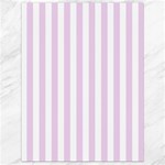 Vertical Stripes - White and Thistle Violet Canvas 18  x 24 