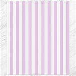 Vertical Stripes - White and Thistle Violet Canvas 20  x 24 