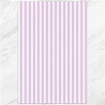 Vertical Stripes - White and Thistle Violet Canvas 24  x 36 