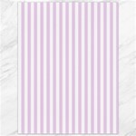 Vertical Stripes - White and Thistle Violet Canvas 36  x 48 