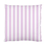 Vertical Stripes - White and Thistle Violet Standard Cushion Case (Two Sides)