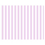 Vertical Stripes - White and Thistle Violet Double Sided Flano Blanket (Medium)