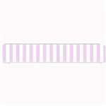 Vertical Stripes - White and Thistle Violet Small Bar Mat