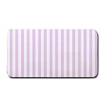 Vertical Stripes - White and Thistle Violet Medium Bar Mat