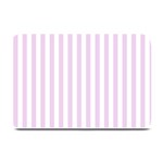 Vertical Stripes - White and Thistle Violet Plate Mat