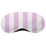 Vertical Stripes - White and Thistle Violet Sleeping Mask