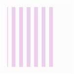 Vertical Stripes - White and Thistle Violet Small Garden Flag (Two Sides)