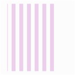 Vertical Stripes - White and Thistle Violet Large Garden Flag (Two Sides)