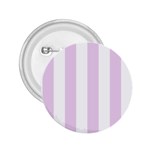Vertical Stripes - White and Thistle Violet 2.25  Button