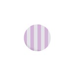 Vertical Stripes - White and Thistle Violet 1  Mini Magnet