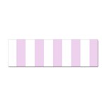 Vertical Stripes - White and Thistle Violet Sticker Bumper (100 pack)
