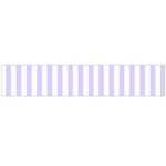 Vertical Stripes - White and Pale Lavender Violet Flano Scarf (Large)