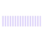 Vertical Stripes - White and Pale Lavender Violet Satin Scarf (Oblong)