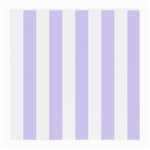 Vertical Stripes - White and Pale Lavender Violet Medium Glasses Cloth