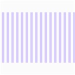 Vertical Stripes - White and Pale Lavender Violet Collage 12  x 18 