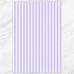 Vertical Stripes - White and Pale Lavender Violet Canvas 24  x 36 