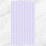 Vertical Stripes - White and Pale Lavender Violet Canvas 40  x 72 
