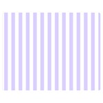 Vertical Stripes - White and Pale Lavender Violet Double Sided Flano Blanket (Medium)
