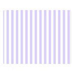 Vertical Stripes - White and Pale Lavender Violet Double Sided Flano Blanket (Large)