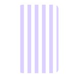 Vertical Stripes - White and Pale Lavender Violet Memory Card Reader (Rectangular)